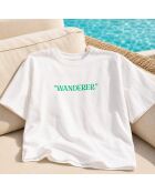 T-Shirt Boxy Wanderer blanc