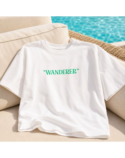 T-Shirt Boxy Wanderer blanc