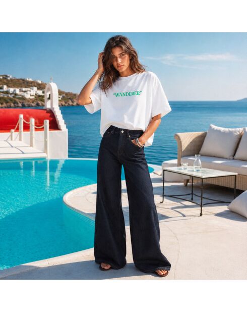 T-Shirt Boxy Wanderer blanc