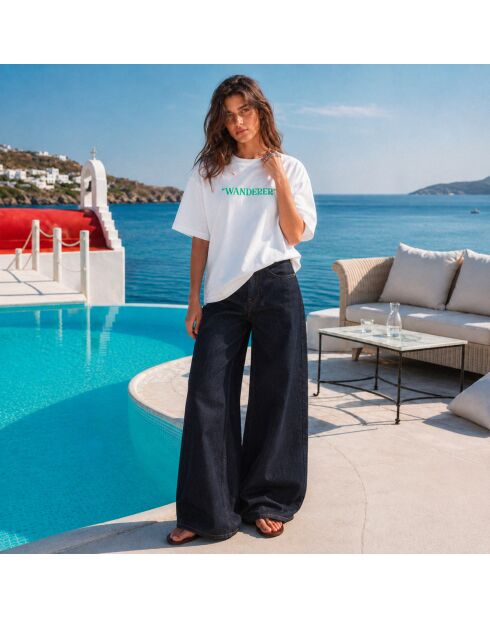 T-Shirt Boxy Wanderer blanc