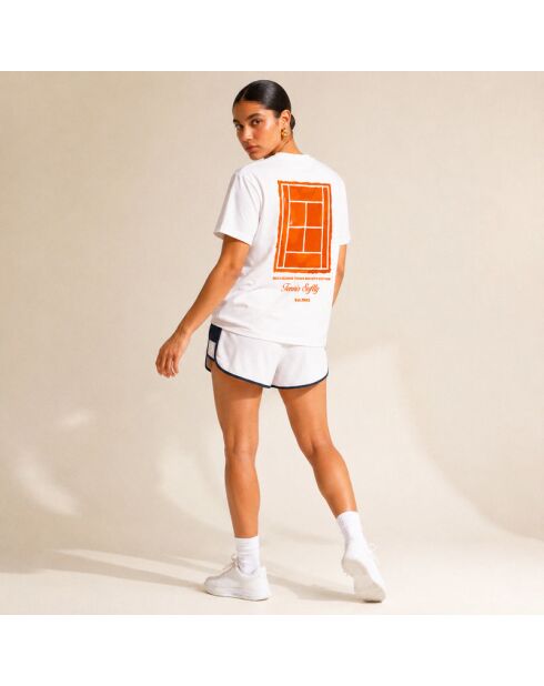 T-Shirt en coton Tennis society blanc