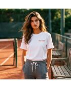 T-Shirt en coton Tennis society blanc