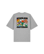 T-Shirt Boxy en coton beausejour amsterdam gris