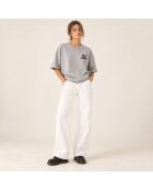 T-Shirt Boxy en coton beausejour amsterdam gris