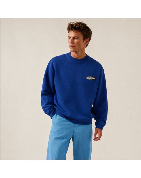 Sweat Basique Beauséjour bleu royal