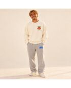 Sweatshirt en coton Amsterdam club crème