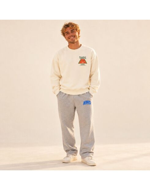 Sweatshirt en coton Amsterdam club crème