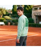 Sweatshirt en coton tennis society Mystie vert