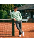 Sweatshirt en coton tennis society Mystie vert
