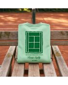 Sweatshirt en coton tennis society Mystie vert
