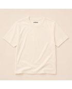 T-Shirt Boxy en coton Bonjour Beauséjour Paris crème