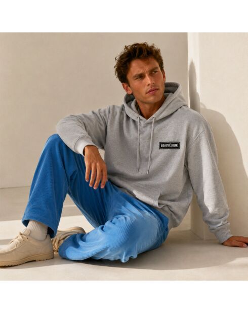 Hoodie basique Beauséjour gris