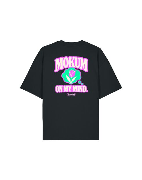 T-Shirt Boxy en coton Mokum noir