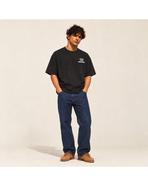 T-Shirt Boxy en coton Mokum noir