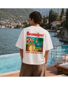 T-Shirt Boxy Wear Your Memories blanc
