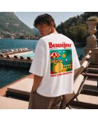 T-Shirt Boxy Wear Your Memories blanc