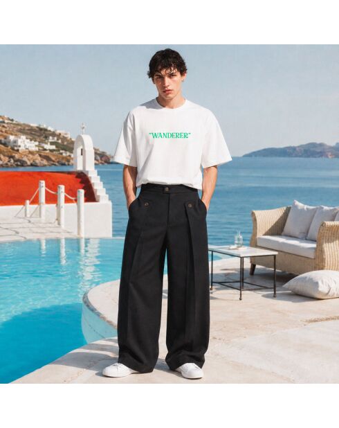 T-Shirt Boxy Wanderer blanc