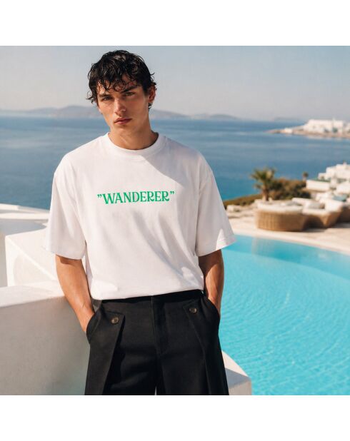 T-Shirt Boxy Wanderer blanc