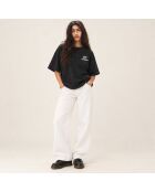 T-Shirt Boxy en coton Mokum noir
