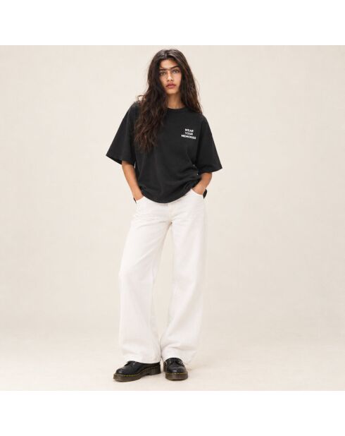 T-Shirt Boxy en coton Mokum noir