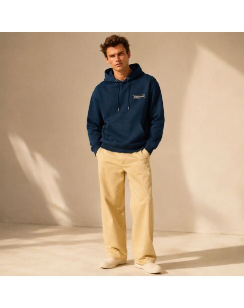 Hoodie basique Beauséjour bleu marine