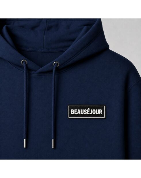 Hoodie basique Beauséjour bleu marine