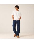 T-Shirt Boxy tampon blanc