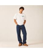 T-Shirt Boxy tampon blanc