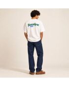 T-Shirt Boxy tampon blanc