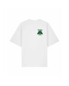 T-Shirt Boxy en coton Amsterdam Club blanc
