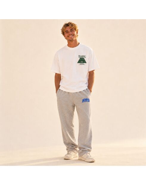 T-Shirt Boxy en coton Amsterdam Club blanc