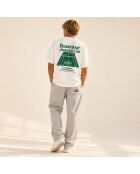 T-Shirt Boxy en coton Amsterdam Club blanc
