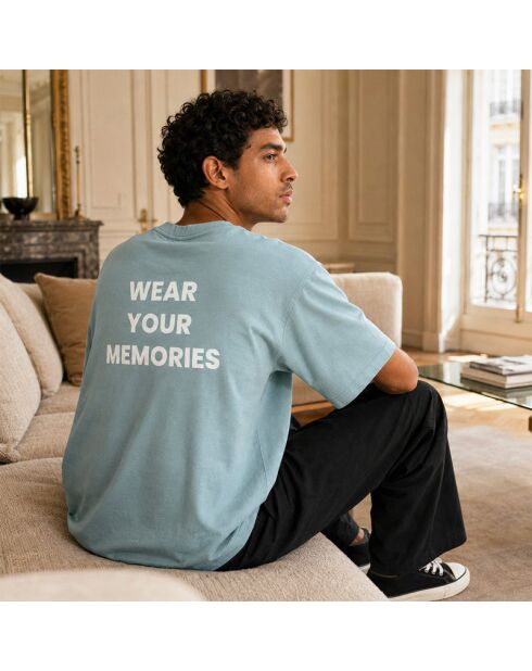 T-Shirt basique relax beausejour bleu gris