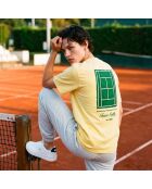 T-Shirt en coton Tennis society jaune
