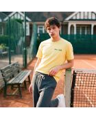 T-Shirt en coton Tennis society jaune