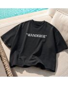 T-Shirt Boxy Wanderer noir