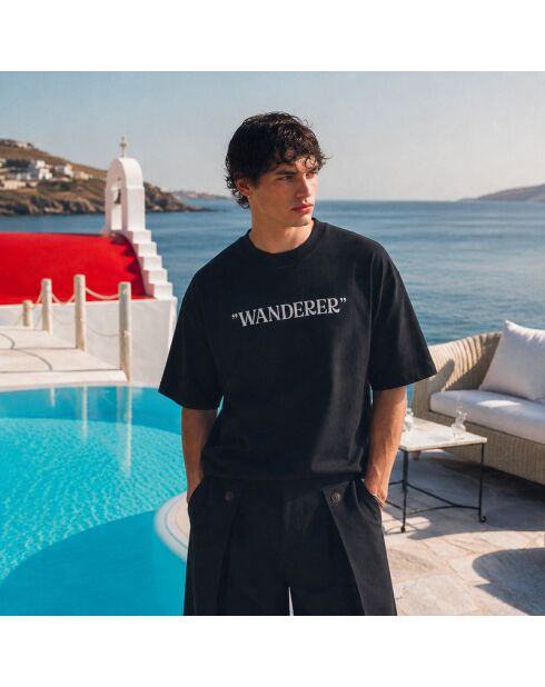 T-Shirt Boxy Wanderer noir