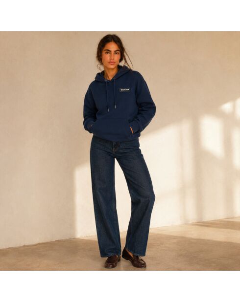 Hoodie basique Beauséjour bleu marine