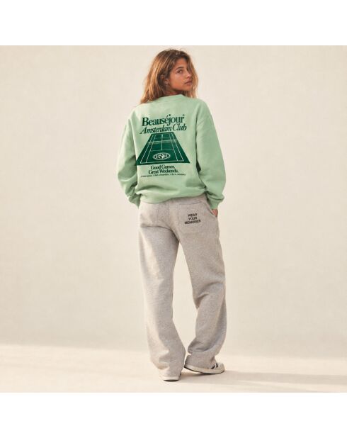 Sweatshirt en coton Amsterdam club vert