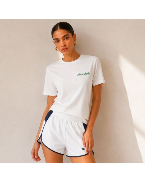 T-Shirt en coton Tennis society blanc