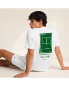 T-Shirt en coton Tennis society blanc