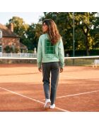 Sweatshirt en coton tennis society Mystie vert