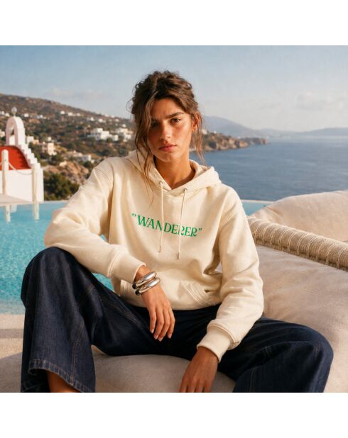 Hoodie Wanderer crème