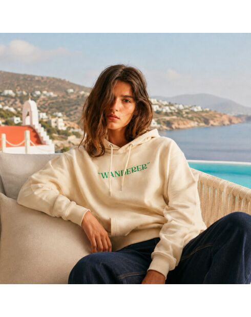 Hoodie Wanderer crème