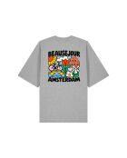 T-Shirt Boxy en coton beausejour amsterdam gris