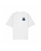 T-Shirt Boxy en coton Amsterdam Club blanc