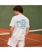 T-Shirt en coton chase the sun blanc
