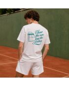 T-Shirt en coton chase the sun blanc