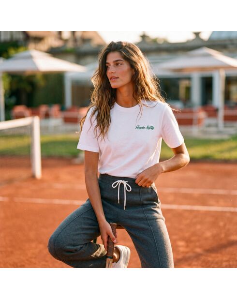 T-Shirt en coton Tennis society blanc
