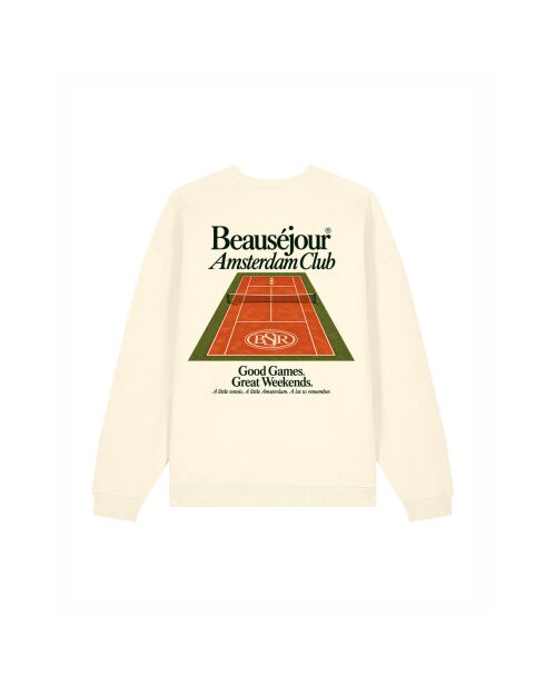 Sweatshirt en coton Amsterdam club crème